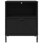 vidaXL Table de chevet Noir 49 x 36 x 61 cm Bois d'ingénierie