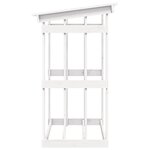 vidaXL Support pour bois de chauffage Blanc 108x64 5x109cm Bois de pin