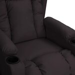 vidaXL Fauteuil Noir Similicuir