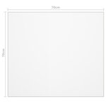 vidaXL Protecteur de table mat 70x70 cm 2 mm PVC