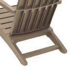 vidaXL Chaises de jardin Adirondack lot de 2 marron clair PP