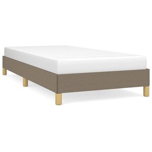 vidaXL Cadre de lit Taupe 100x200 cm Tissu