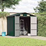 vidaXL Abri de jardin Vert 205x129x183 cm Acier galvanisé