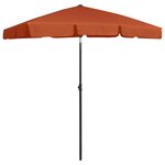 vidaXL Parasol de plage Terre cuite 180x120 cm