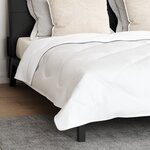 vidaXL Couette Autre avec oreiller 3 Pièces Blanc 200 x 200 cm Microfibre