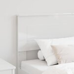 vidaXL Tête de lit Blanc Brillant 75 cm Bois d'ingénierie