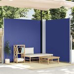 vidaXL Auvent latéral rétractable Bleu 200x600 cm