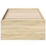 vidaXL Cadre de lit sans matelas chêne sonoma 90x200 cm