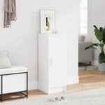 vidaXL Armoire à chaussures Blanc 32x35x92 cm Aggloméré