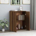 vidaXL Buffet Chêne marron 60x30x75 cm Bois d'ingénierie