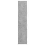 vidaXL Armoire à chaussures murale Gris béton 60x18x90 cm Aggloméré