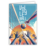 Carte VOLLEYBALL avec Enveloppe 12x17 5cm Pour sportif sportive volleyeur volleyeuse champion ou supporter d'une équipe - Collection Passion Sports des Jeux Olympiques - Fabriqué en France