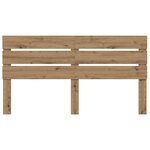 vidaXL Tête de lit Chêne artisanal 180 cm Bois d'ingénierie