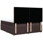 vidaXL Sommier à lattes de lit avec matelas Marron foncé 180x200 cm