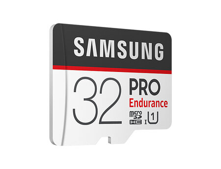 Carte mémoire Micro Secure Digital (micro SD) Samsung 32 Go Pro Endurance SDHC Class 10 avec adaptateur