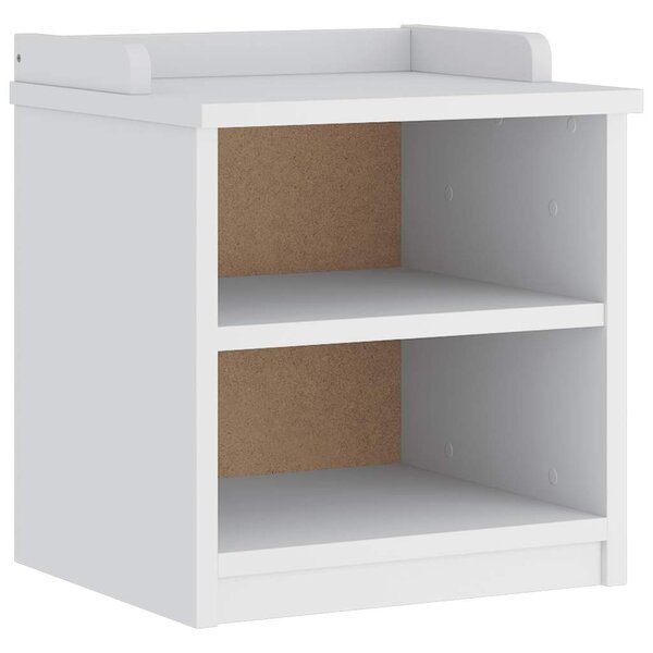 vidaXL Banc de couloir SANDNES blanc 45x40x50 cm bois de pin massif