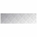 vidaXL Plaques en Aluminium Damier 4 Pièces Antidérapantes 70x20 cm