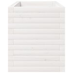 vidaXL Jardinière blanc 90x40x49 5 cm bois de pin massif
