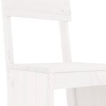 vidaXL Ensemble de bar de jardin 5 Pièces blanc bois massif de pin