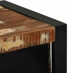 vidaXL Cabinet de salle de bain Marron Bois massif de récupération