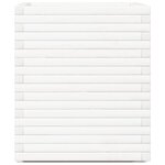 vidaXL Jardinière blanc 60x60x72 cm bois de pin massif