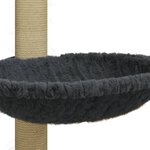 vidaXL Arbre à chat avec griffoir en sisal Gris foncé 74 cm