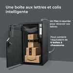 Boîte aux lettres et colis 2-en-1 connectée Boks One + Porte arrière pour encastrement (RAL 7016)