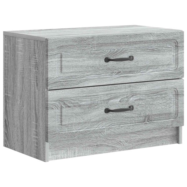 vidaXL Cabinet de chevet avec tiroir Sonoma gris 62 x 34 5 x 44 5 cm