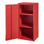 Armoire étagère 88 x 40 x 35 cm meuble de rangement métallique acier rouge 03_0008908