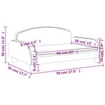vidaXL Canapé pour enfants noir 70x45x30 cm similicuir