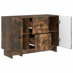 vidaXL Buffet Chêne fumé 89 x 34 5 x 60 cm Bois d'ingénierie