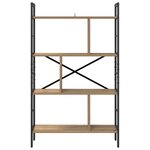 vidaXL Étagère Chêne artisanal 75 x 30 x 123 5 cm Bois d'ingénierie