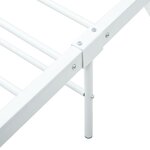 vidaXL Cadre de lit sans matelas blanc métal 100x200 cm