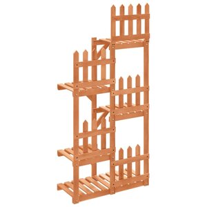 vidaXL Support à fleurs 60x25x130 cm bois massif de sapin