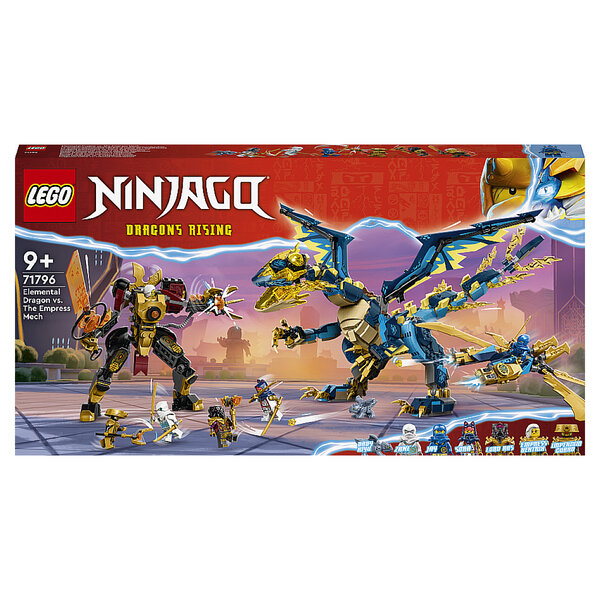 71796  Ninjago - Le dragon élémentaire contre le robot de limpératrice