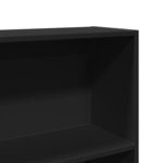 vidaXL Bibliothèque noir 80x24x176 cm bois d'ingénierie