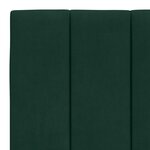 vidaXL Coussin de tête de lit Hanko vert foncé 180 cm velours
