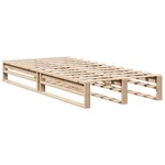 vidaXL Cadre de lit sans matelas 75x190 cm bois de pin massif