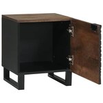 vidaXL Cabinet de chevet 2 Pièces Noyer 40 x 33 x 46 cm