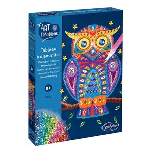 art et creations Tableau a diamanter Hibou