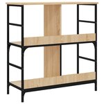 vidaXL Bibliothèque chêne sonoma 78 5x33x82 cm bois d'ingénierie