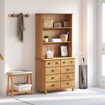 Hutch vidaXL 'ASKIM'Brun Miel 91x40x183 cm Bois massif de pin