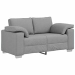 vidaXL Canapé avec coussin Gris clair 160 x 77 x 82 cm tissu
