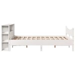 vidaXL Cadre de lit sans matelas blanc 120x190 cm bois de pin massif