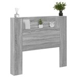 vidaXL Tête de lit Gris Sonoma 120 x 16 5 x 103 5 cm Bois d'ingénierie