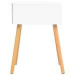 vidaXL Table de chevet Blanc chêne sonoma 40x40x56cm Bois d'ingénierie