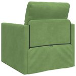 vidaXL Canapé-Lit 60cm Vert clair Velours