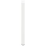 vidaXL Pieds de table de bar en U  2 pièces  blanc  40 x (100-101) cm  acier