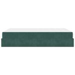 vidaXL Cadre de lit avec matelas avec matelas 2 Pièces Vert Velours