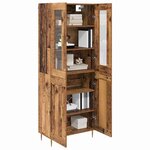 vidaXL Haut Armoire 2 Pièces Bois ancien Bois d'ingénierie